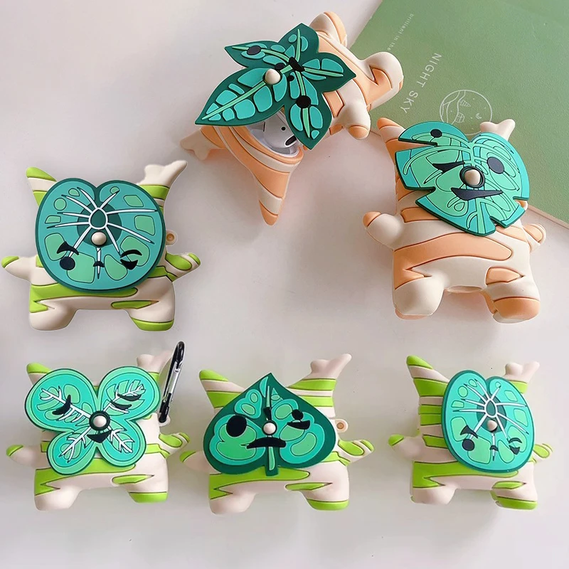 

Tears of The Kingdom Yahaha Koroks Action Figures Earphone Case for Airpods 1 2 3 Pro Headphone Protective Cover Toys Fans Gifts