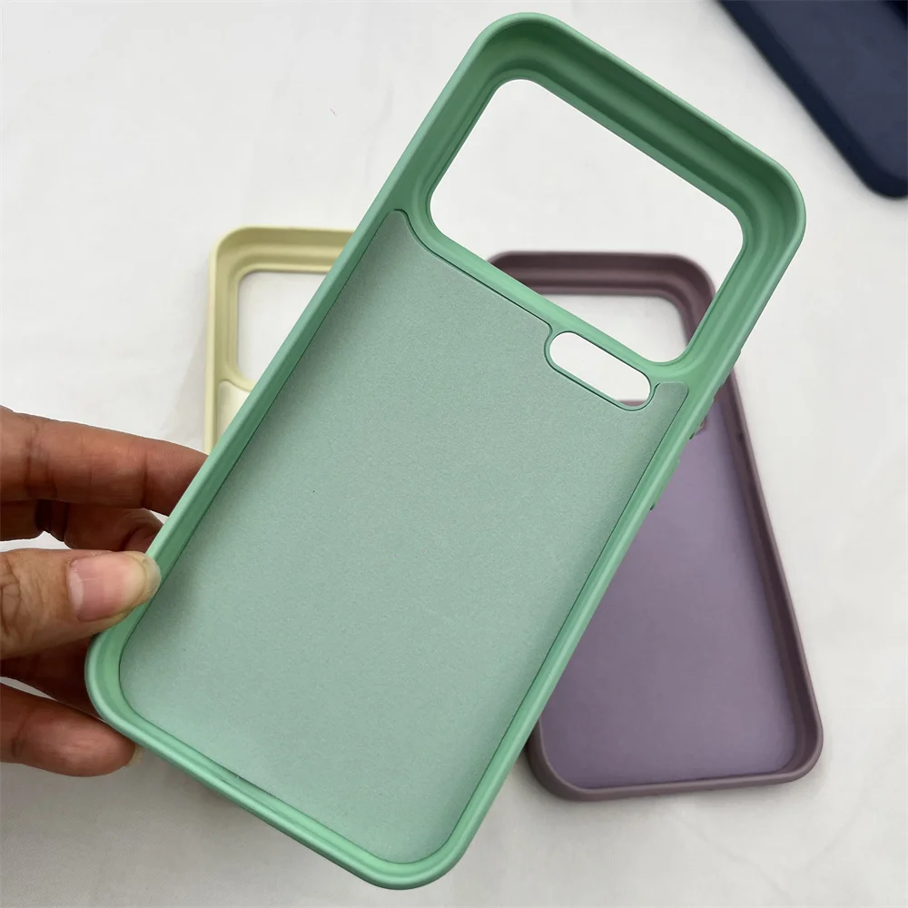 Soft Liquid Silicone Solid Color Protective Case