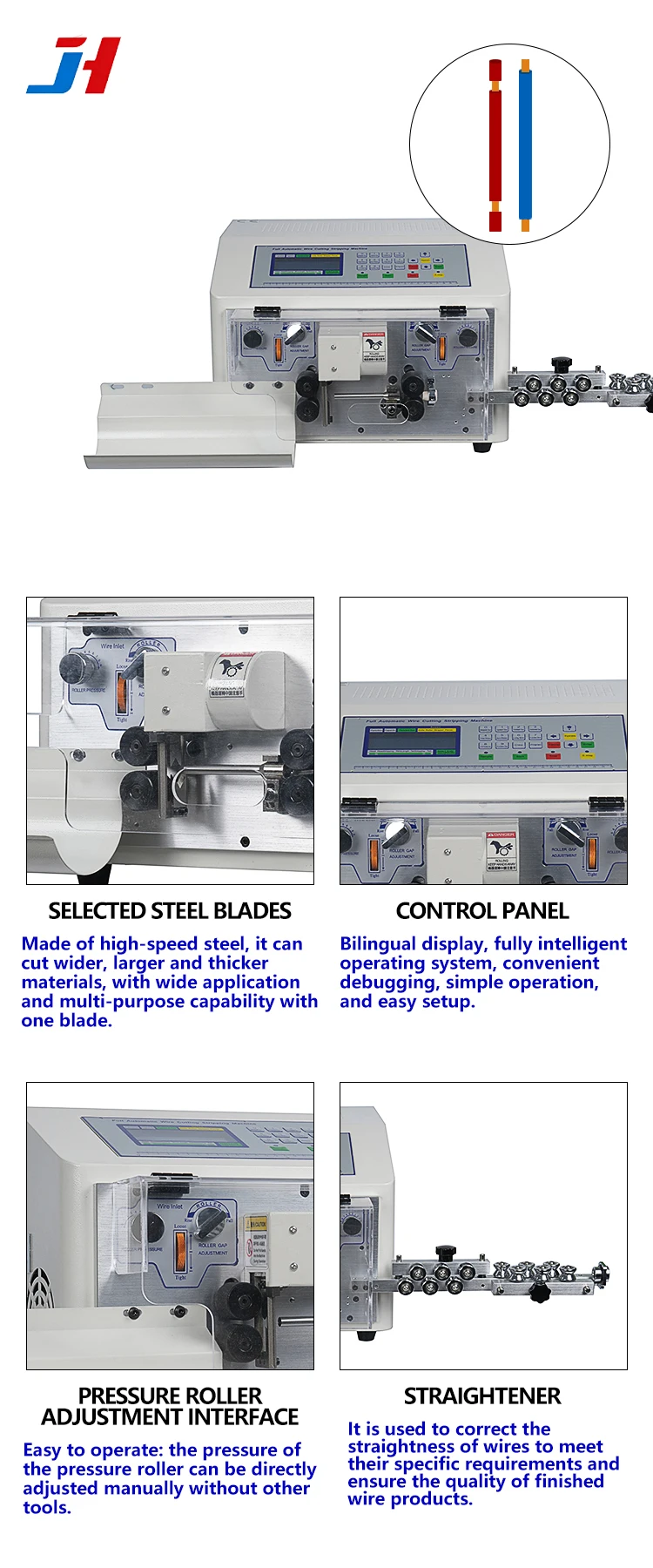 Automatic Wire Stripping Machine JH-6 E-N Computer Type Stripping Tool for Elect