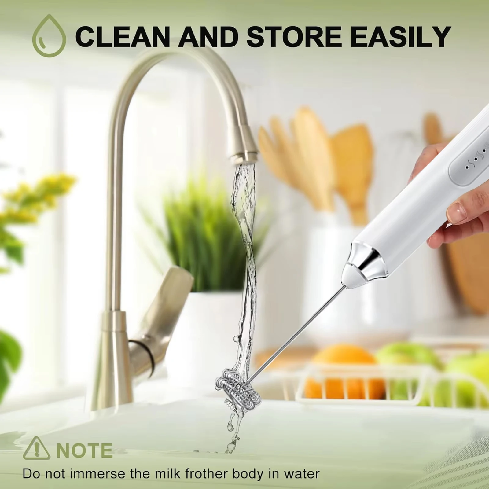 Electric egg beater, portable 3-speed beverage jam coffee machine, cake cream machine, kitchen double stick batter mixer - Image 4
