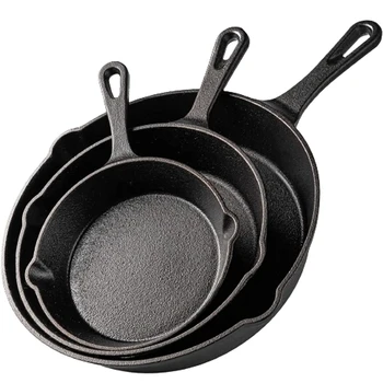 Cast Iron Non-Stick Frying Pan – Induction-Compatible Skillet for Omelettes & Pancakes 1