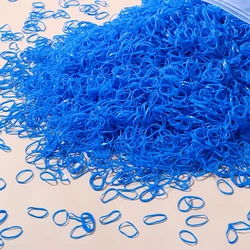 Vibrant Children's Disposable Rubber Band Hair Ties - Colorful Ponytail Holders - 500pcs (7)