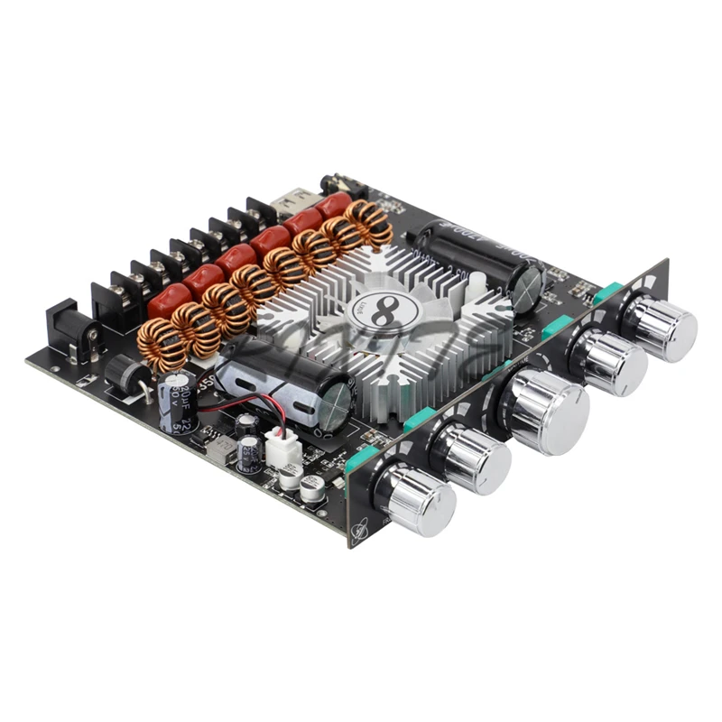 Placa de Amplificador de Cinema em Casa 2*220w + 350w Bluetooth Subwoofer Potência Áudio 2.1 Canais Classe d Aux 5.1 Tpa3251d2 - Image 4