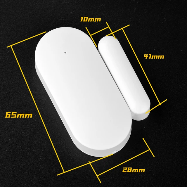 ALARMEST  Window Door Sensor for All 433mhz Wireless Home Alarm Security Smart Gap Sensor to Detect Open Door 4