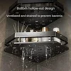 Punch-free Corner Rack Bathroom Shelf Shelves Wall Mounted Shower Storage Aluminum Holder Bathroom Kitchen Organizer Accessorie 4