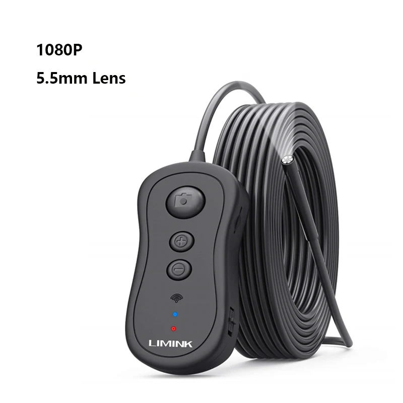 wifi cctv camera Limink WiFi Endoscope Camera 5MP/1080P Inspection Camera Zoom 6 led Light Borescope Snake Camera for Android & iOS iPhone Tablet car security camera Surveillance Items