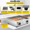 Electric Griddle 3000W Electric Countertop Griddle Non-Stick Restaurant 110V Teppanyaki Flat Top Grill Stainless Steel Adjustabl 6