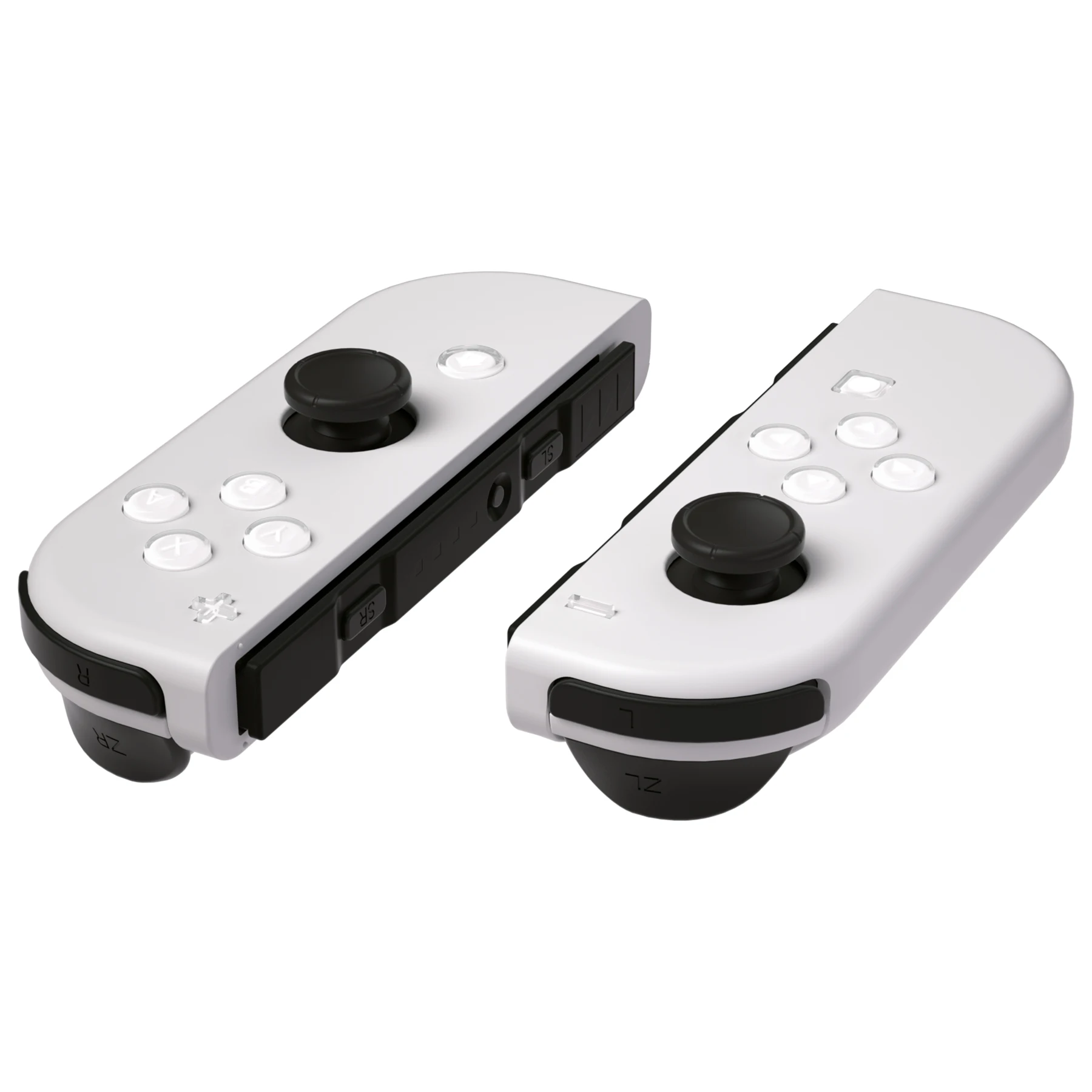 eXtremeRate Replacement ABXY Direction Home Capture + - Jelly Buttons, Two-Tone with Symbols for Nintendo Switch & OLED Joycon