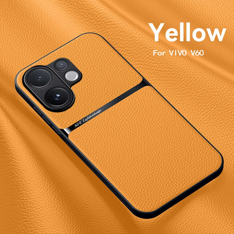 Leather Texture Magnetic TPU Soft Anti-Drop Anti-Fingerprint Phone Case