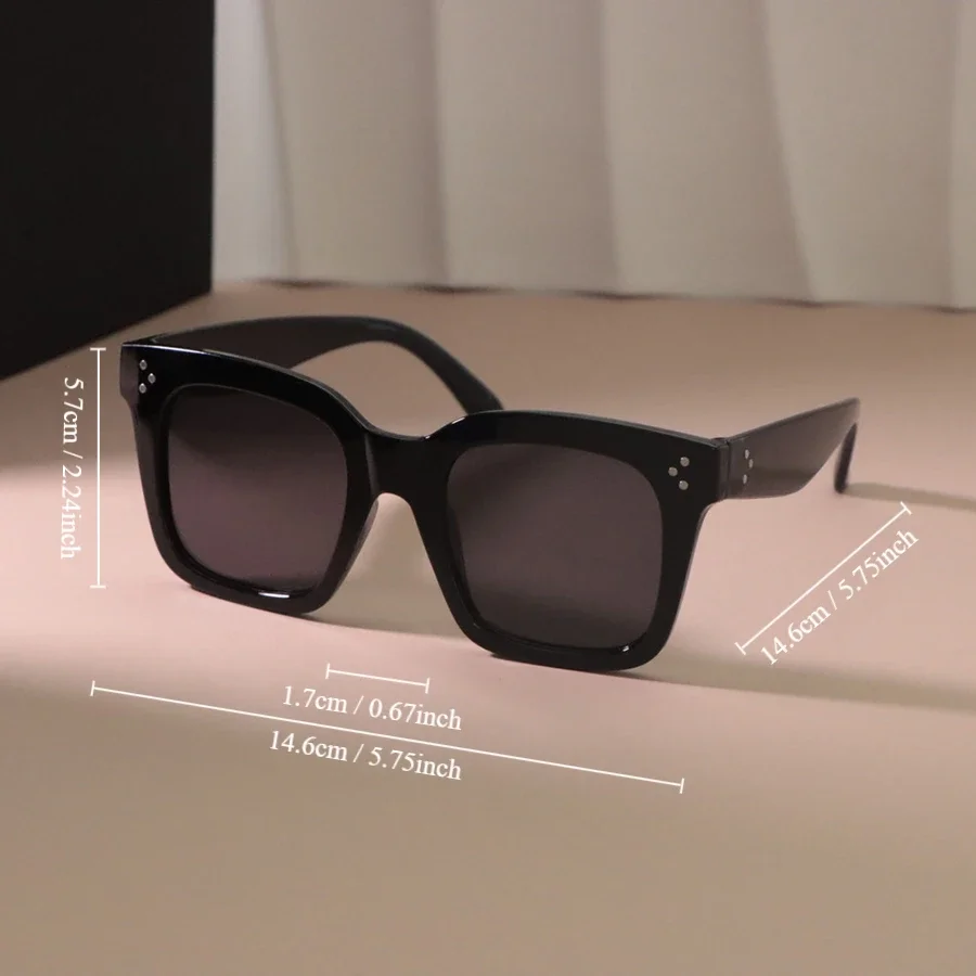 Marken-Quadratische Vintage-Sonnenbrille für Damen und Herren, Modische Retro-Sonnenbrille, Designer-Outdoor-Spiegelbrille, Oculos De Sol – Detail 10