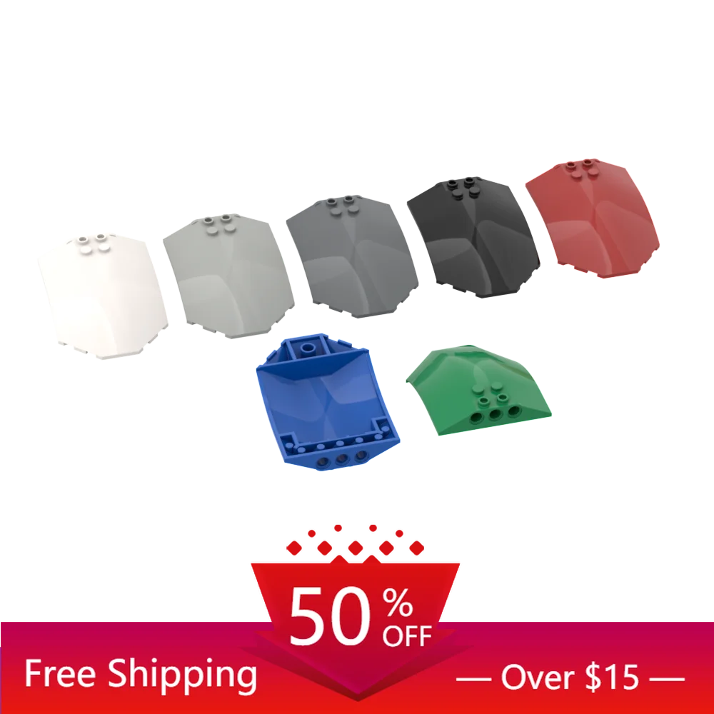 1 шт. кубики MOC 41751, 6x8x2, изогнутый кирпич, строительные блоки, детали «сделай сам», развивающие высокотехнологичные детали, игрушки для детей