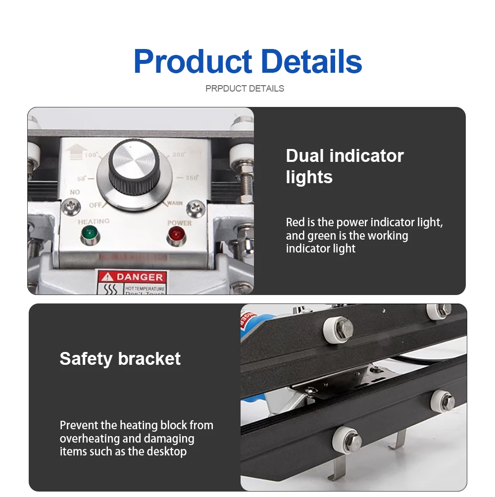 High Power Sealing Machine Handheld Portable Sealer Tool Clamp Labor-saving Top
