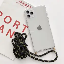Sleek Transparent Crossbody Necklace Lanyard Phone Case with Back Cover for RedmiNote11Proplus5G (Black gold)