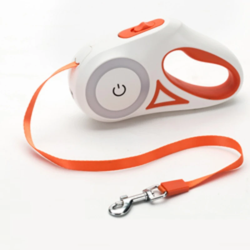 

Retractable Dog Leash with Light Led Designer Automatic Extending Nylon Pet Leash Walking Leads Traction Rope