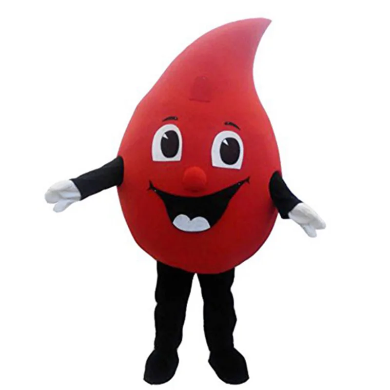 

Red Blood Mascot Costume Blood Drops Anime Cartoon Doll Costume Christmas Carnival Role Play Valentine's Day Confession Props