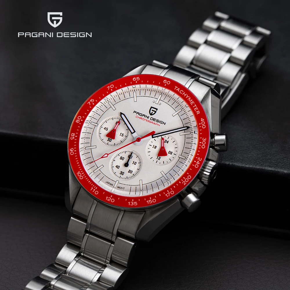 PAGANI DESIGN V5 Mens Quartz Watches Moon Luxury Chronograph Watch For Men Sapphire Waterproof Stainless Steel Reloj Hombre 2023 mauro pagani – mauro pagani 1 cd