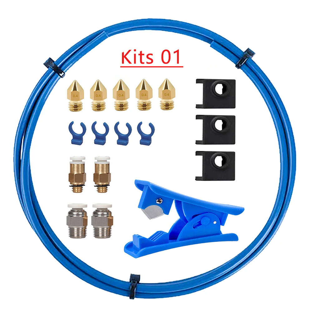 

1M PTFE Tube Quick Fitting 1Pcs Pneumatic Fitting Push 1.75mm Filament 3D Printer Parts