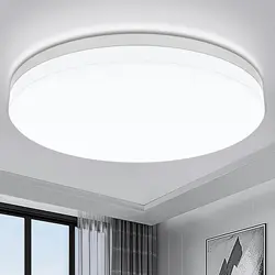 Ultra - Thin Round LED Ceiling Light with Adjustable White Tones (Cold White 6500K)