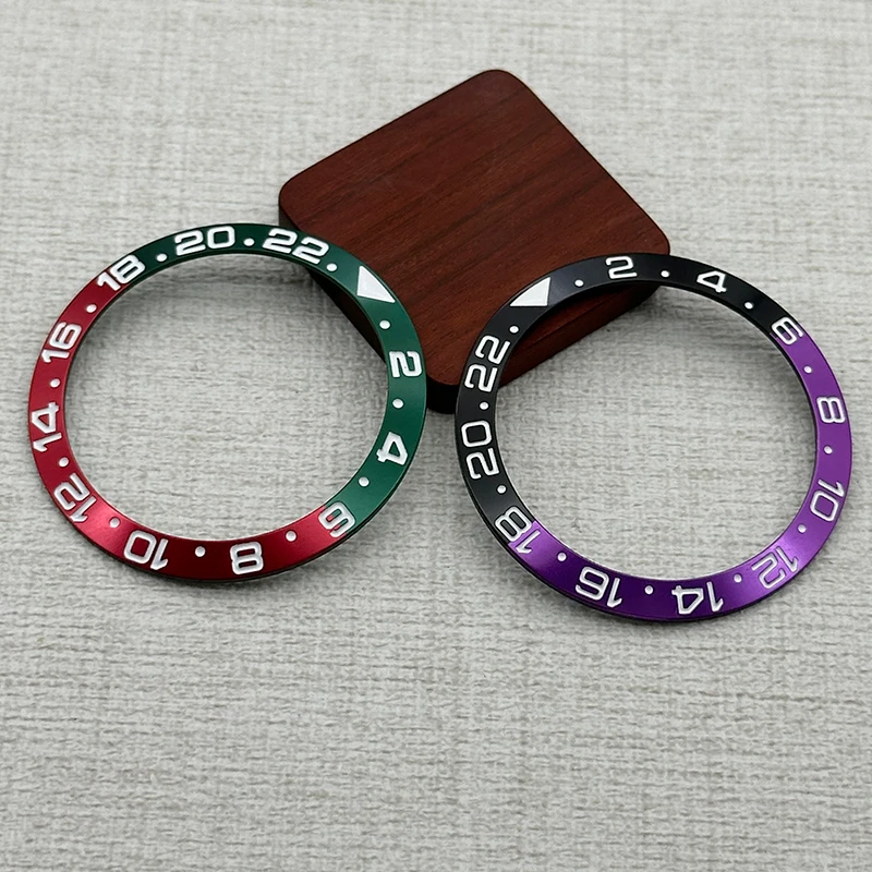 Two-Tone Beveled Metal Bezel, 38mm - Premium Diving Watch Accessory