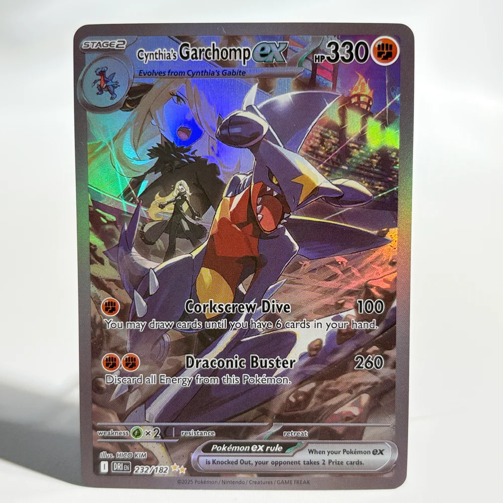 PKM/PTCG 포일 프로시 카드 제크롬 비치니 가르참 레시람 (EX) 컬렉션 애니메이션 카드 선물 장난감