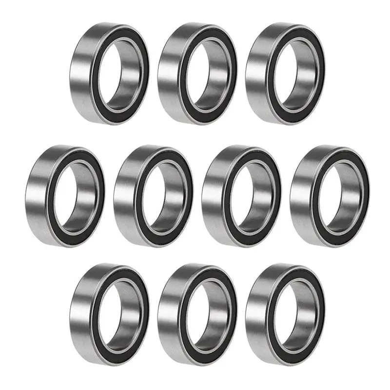 【특별 상품】40PCS 6700-2RS 고품질 6700 2RS 10X15x4mm 미니어처 씰 깊은 홈 볼 베어링, 검정색