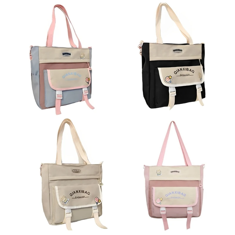 

Универсальная сумка-мессенджер для женщин, большая вместительная сумка через плечо, милая школьная сумка 066F