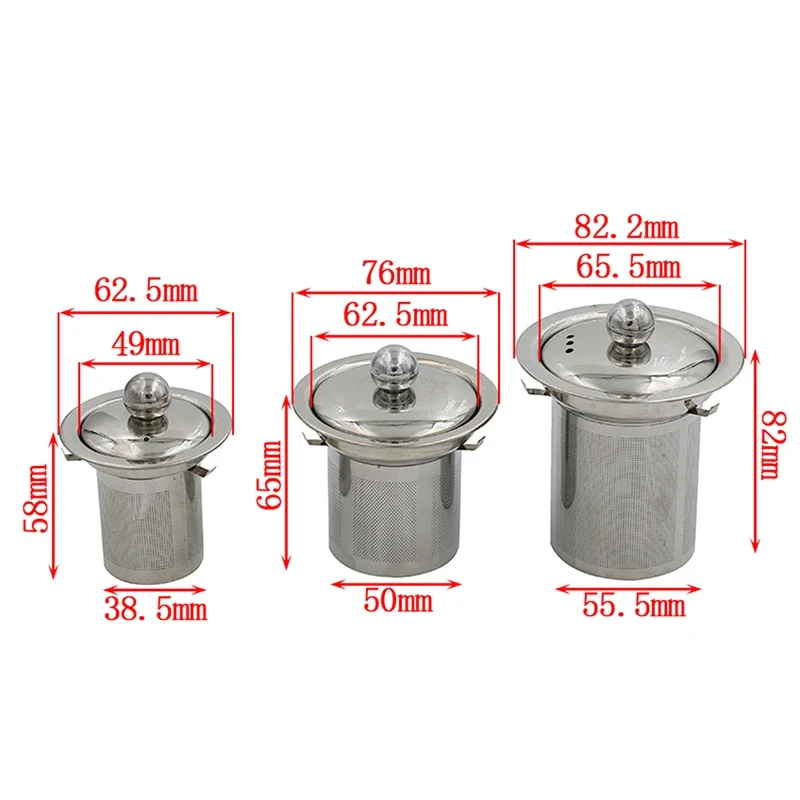 Tea Infuser 1PCS Reusable Stainless Steel Tea Strainer Mesh Infuser Basket Loose Tea Leaf Infusers Herb Filter for Mug Teapot Teaware
