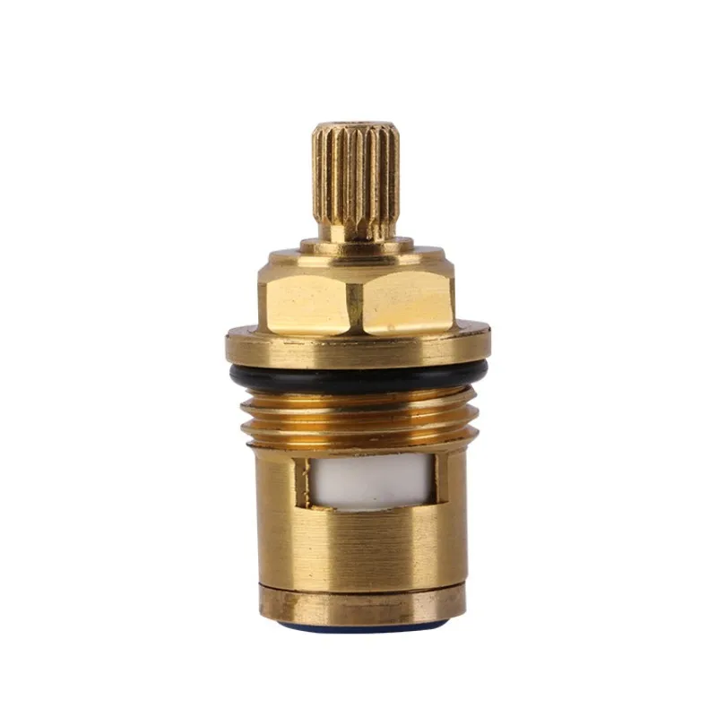 45mm Brass Faucet Cartridge Tap Part 1/2" (20.5mm) Valve Core Part Water Tap Valve Single Thread Cold Water Faucet Repair Parts