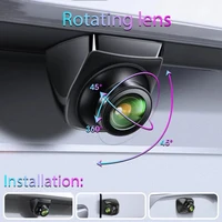 Caméra 720P AHD commutateur CVBS Vision nocturne IP68 étanche 170 °   Caméra de recul pour véhicule Full HD, objectif doré Fisheye, degrés 1