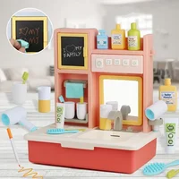 16pcs/set High Quality Electric water outlet dresser washbasin Dressing table Mirror Play house Interactive Toy baby best gift 1