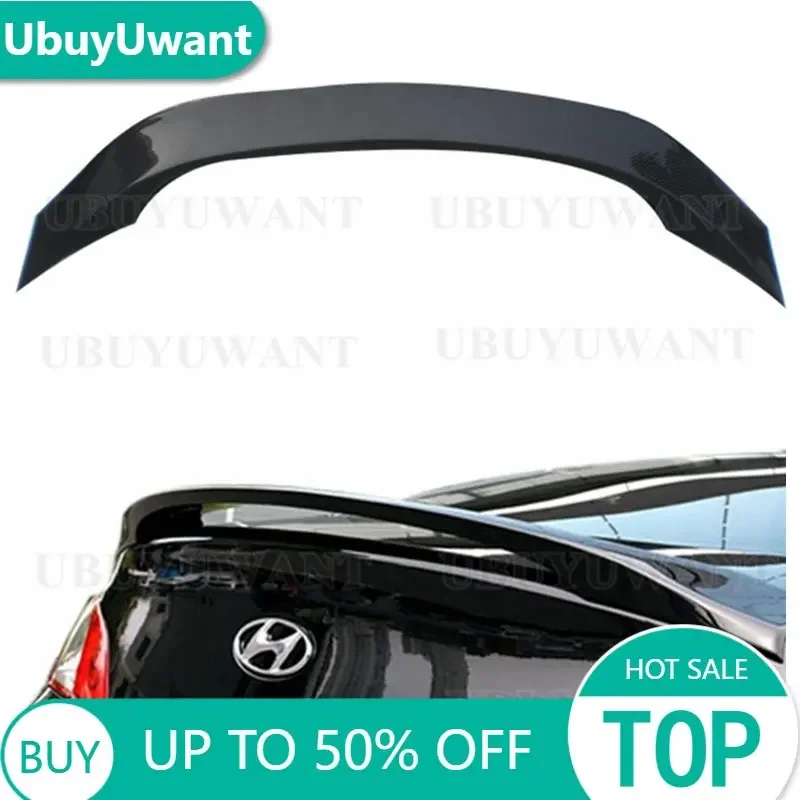 

Car Styling Carbon Fiber Material Rear Roof Spoiler Tail Trunk Wing Boot Lip Molding For Hyundai Tiburon Genesis Coupe 2010-2012