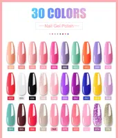 Beginner Manicure sets With Top/Baset Coat For Complete Gel Acrylic Nail Semi-permanent varnish Polish Polish Kit UV LED Lamp 2