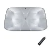 Rubber Sunshade Umbrella For Car Uv Protection Folding High Shading Car Umbrella Front Windshield High Shading Silver Sunshade 5