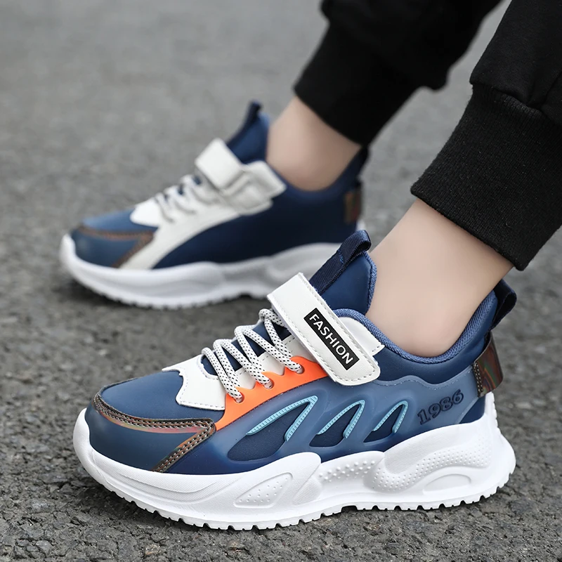 ULKNN Girls Princess Shoes Autumn/winter New Leather Girl Elementary School Sports Shoes Children's Casual Trend