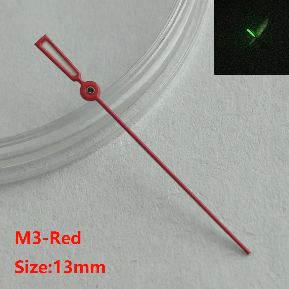 13mm 시계 바늘 nh35 nh36 손 녹색 야광 포인트 시계 액세서리 교체 부품, 시계 중고 무브먼트 포인터