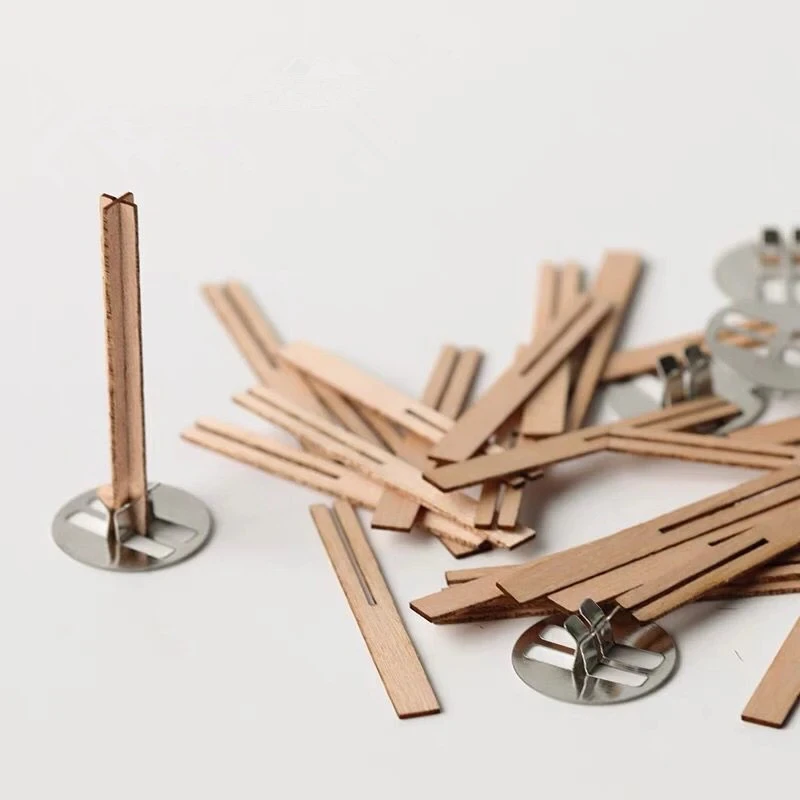 Description Picture 6 of item30Pcs 6mm Wooden Candles Wick with Sustainer Tab Candle Wick Core for DIY Candle Making Supply Soy Parffin Wax