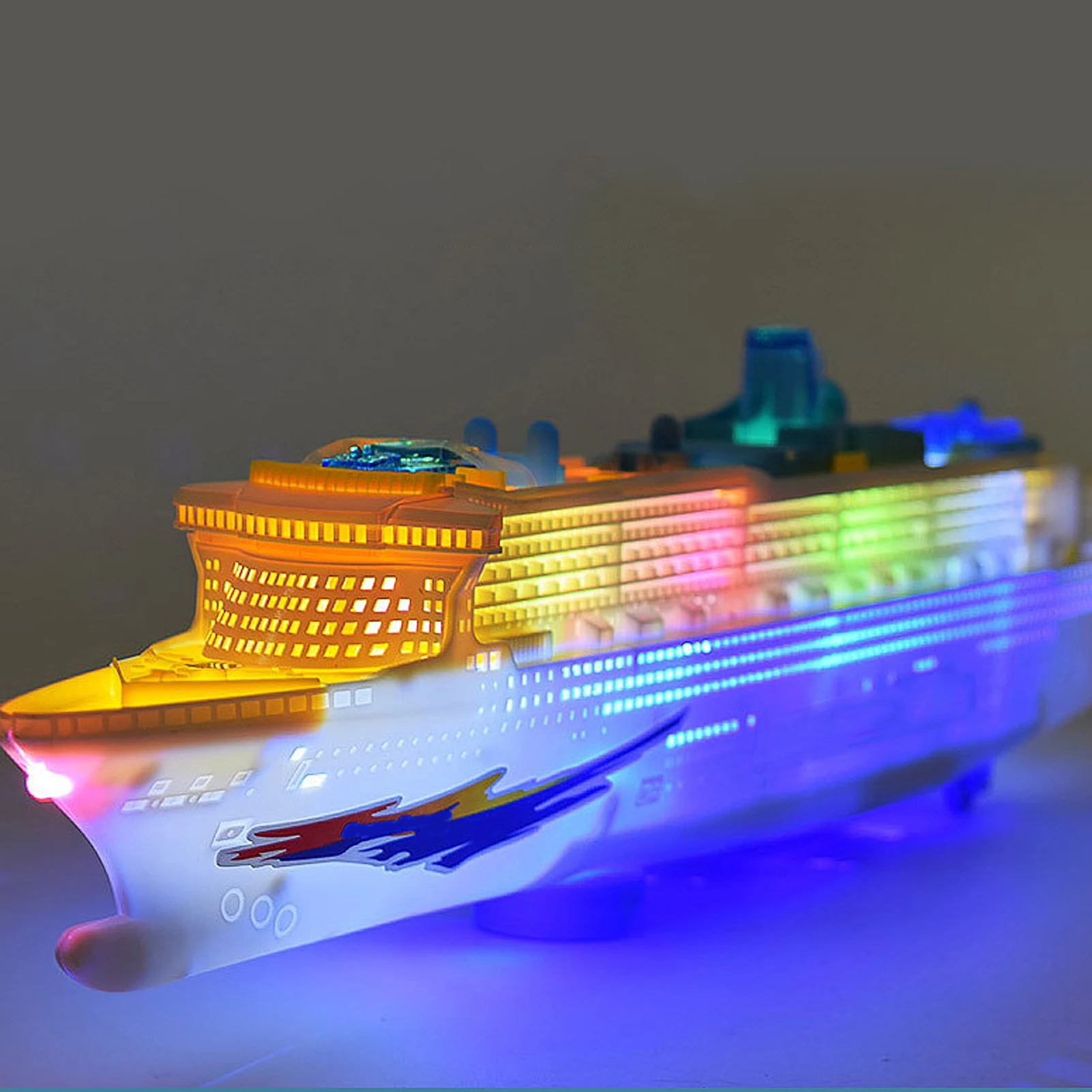 Electric Music Ship Boat Toy Highly Simulation Boat Toy with Lights Sound Effect Children Boat Toy