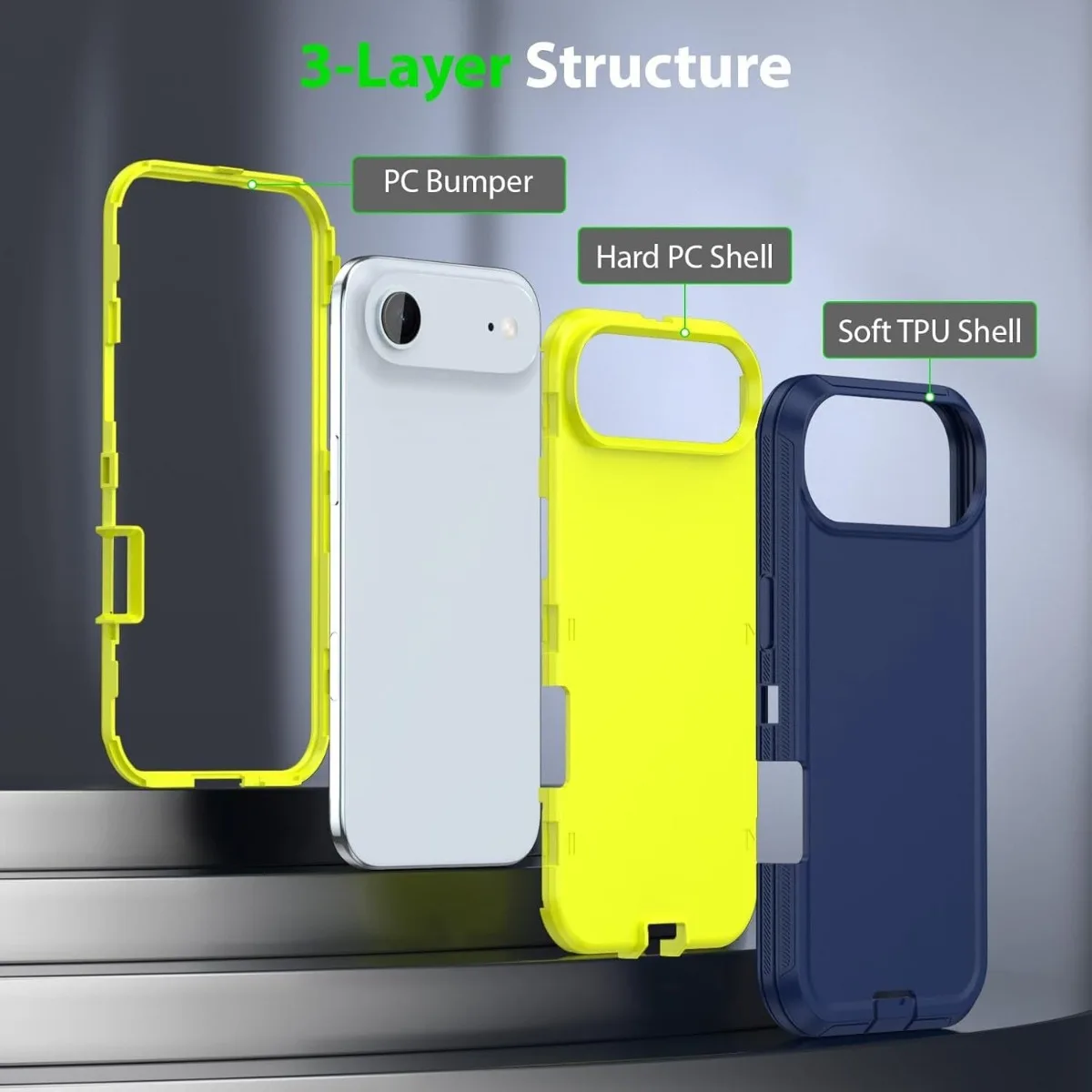 Heavy Duty Mechanical OTT Rugged Hybrid Shockproof Bumper Case