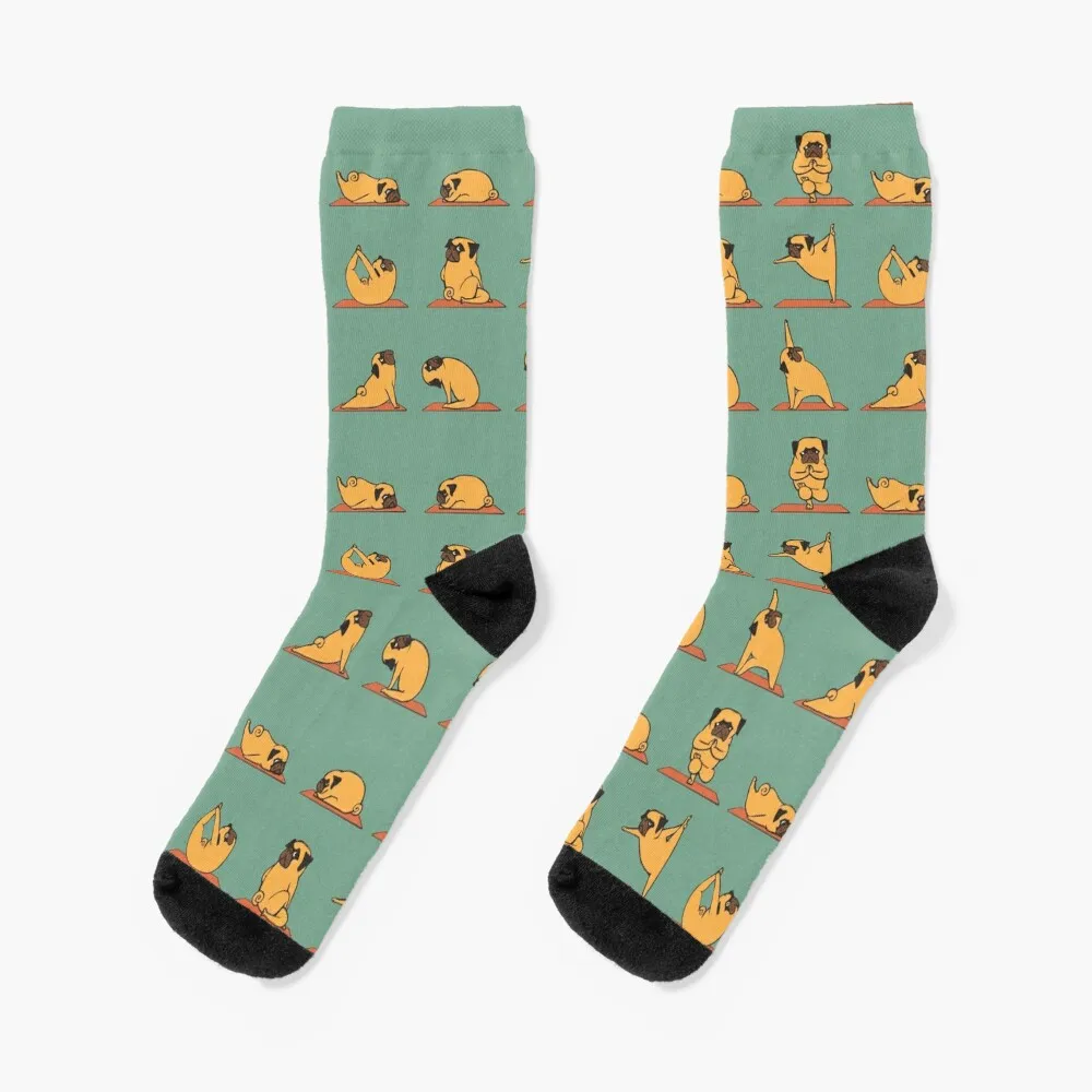 Pug Yoga Socks socks for woman funny socks for men Socks women's