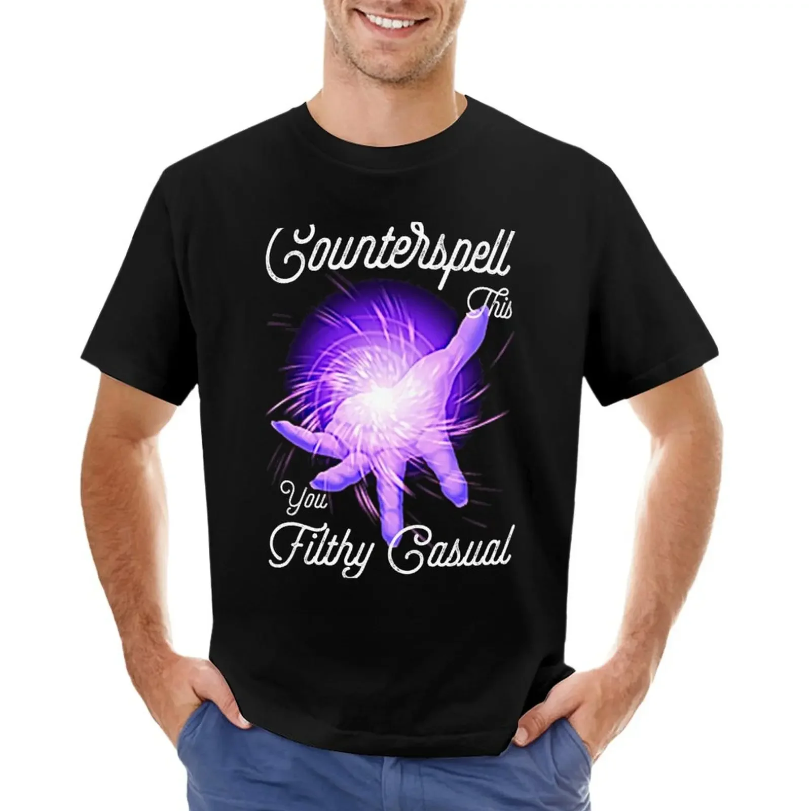 

Counterspell This You Filthy Casual! T-shirt sweat hippie clothes oversizeds t shirt for men