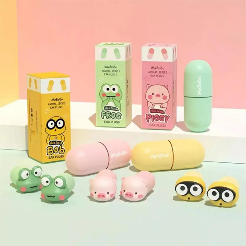 

Cartoon Sponge Silent Sound Insulation Sleep Earplugs Anti-noise Silent Sound