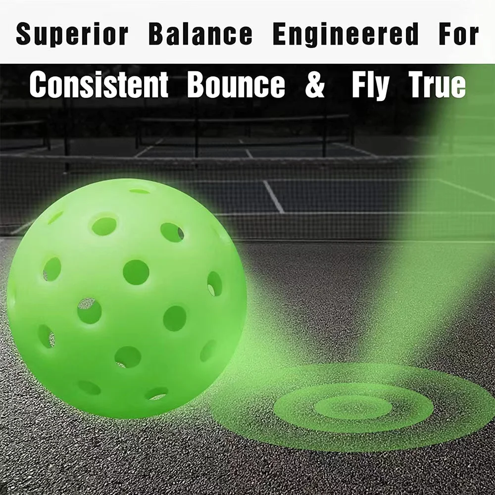 4pcs Pickleball Color Box Outdoor Sporting Goods Durable High Elasticity 40-hole Device Fun Game! pickleball balls