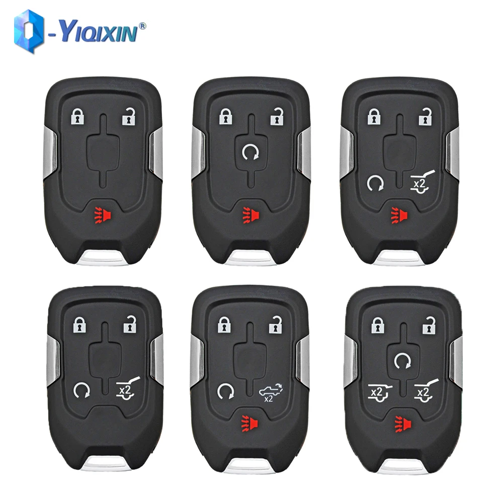 YIQIXIN Smart Keyless Fob Shell For Chevrolet Tahoe GMC Colorado Suburban Silverado Yukon XL 1500 2500 3500 Terrain Car Key Case