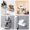 1pc swan-designed wall shelf, a versatile storage rack suitable for bathrooms, kitchens, and offices. 3