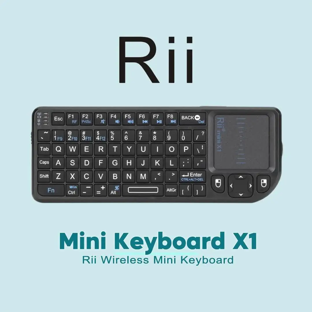 Rii X1 Мини беспроводная клавиатура с сенсорной панелью | AliExpress
