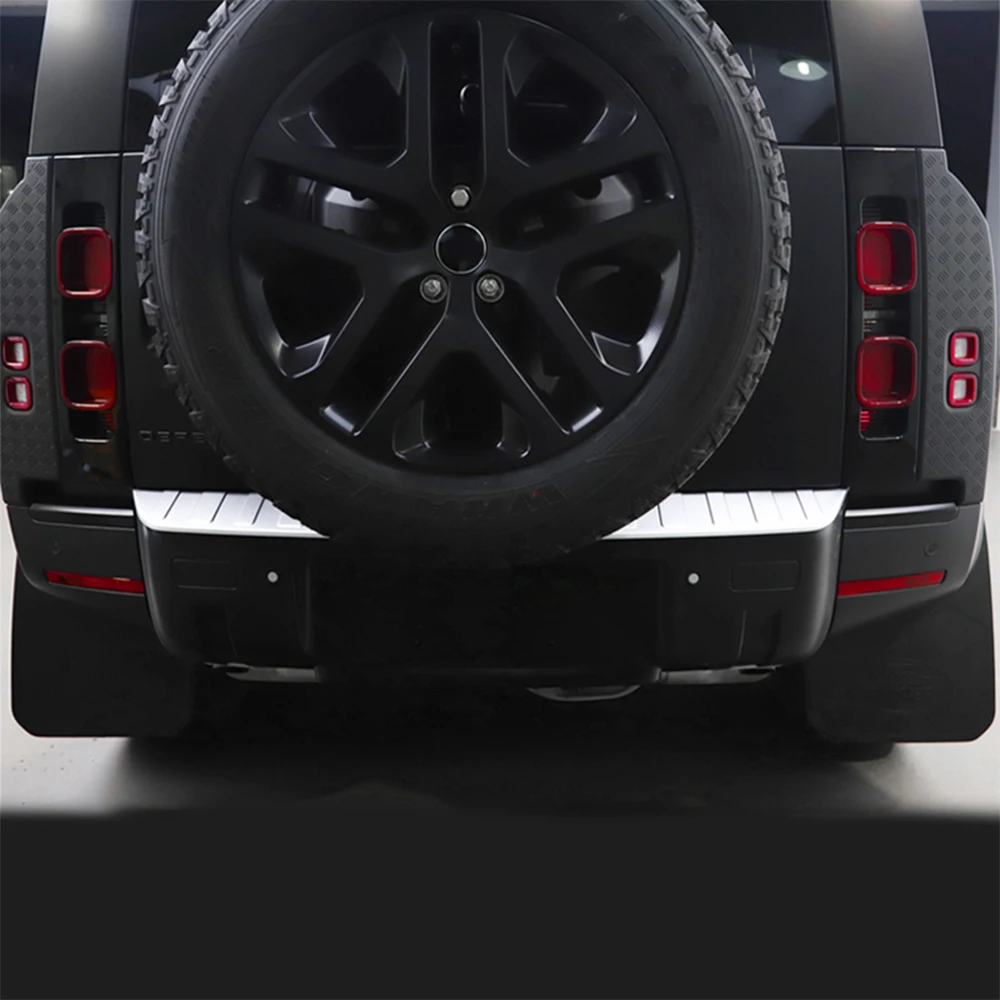thumbnail image 2 of For Land Rover Defender 2020 Rear Bumper Cover Guard Protector Chequer Plate Tailgate Scrathplate Full Cover 2 of 11