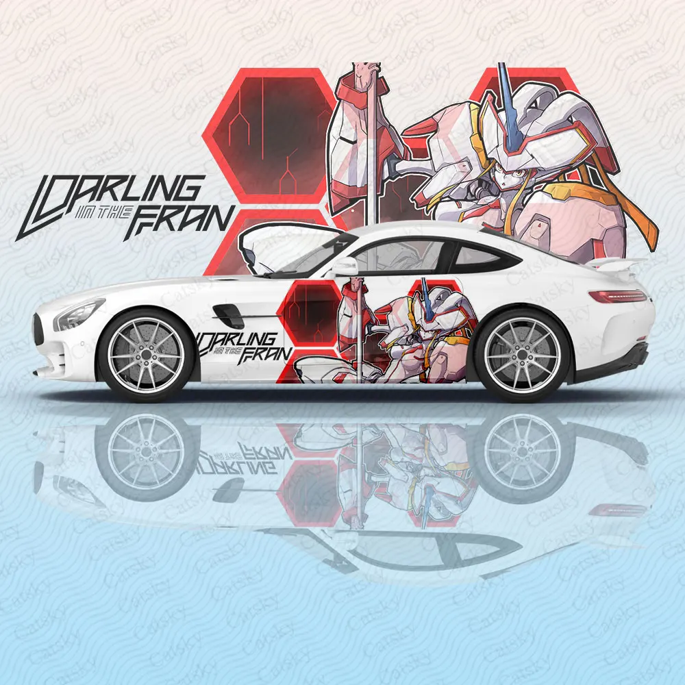 

Автомобильная наклейка на кузов Strelizia Darling in FranXX аниме Itasha, Виниловая наклейка на автомобиль, автомобильная декоративная наклейка, защитная пленка для автомобиля