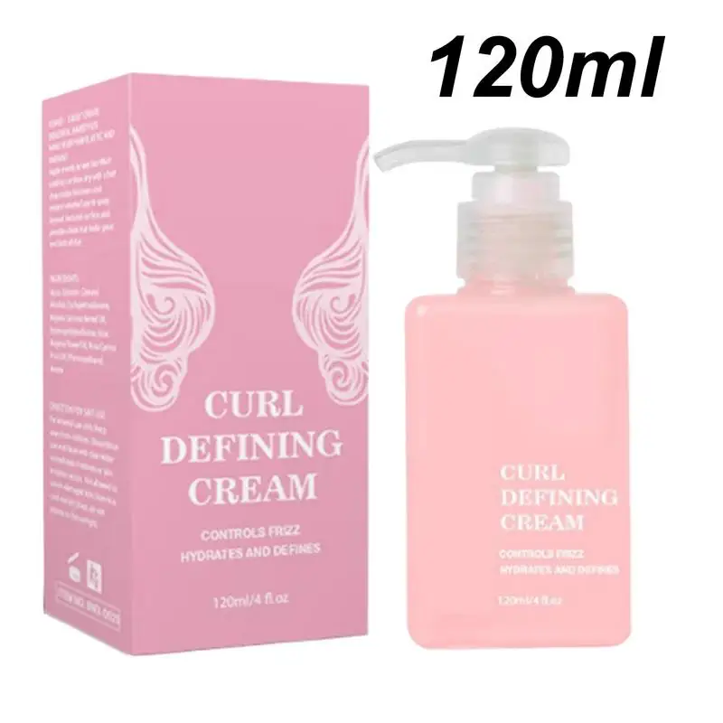 Defining Curl Cream Hair Curl Cream 120ml Moisturizing Detangler Hydrating Enhancing Safe Curly Hair