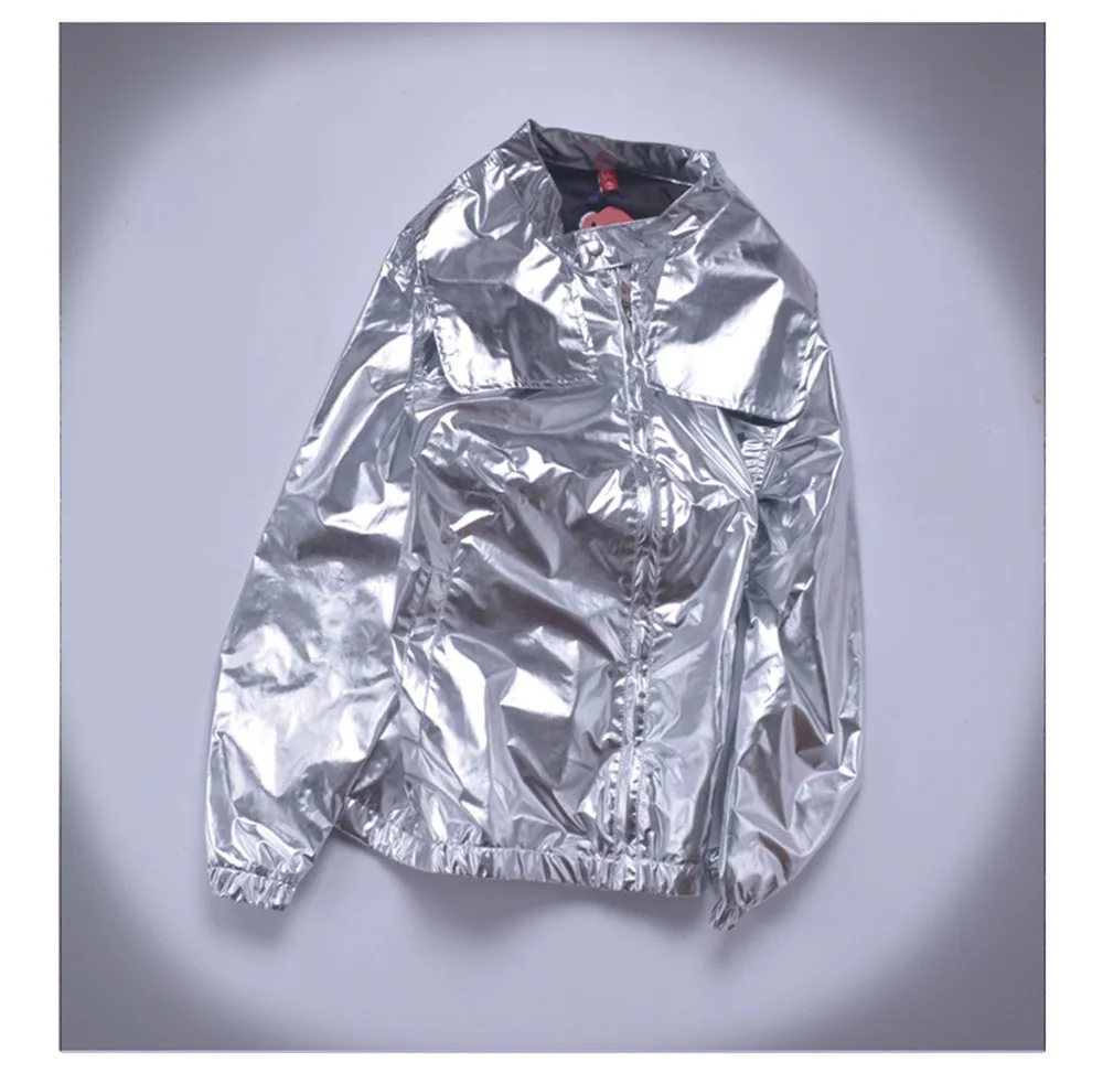 

Street Dance Costume For Male Silver Jacket Nightclub Bar Dj Ds Clubwear Singer Performance Wear Hip Hop Dance Clothes