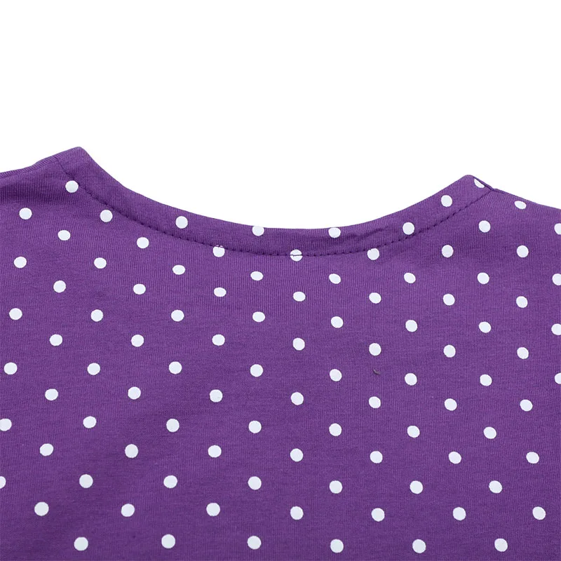 2025 Summer Purple Dress Girls Clothes Cartoon Embroidery Flowers Birds Dresses Children's Clothing Vestidos Cotton